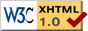 Valid XHTML icon